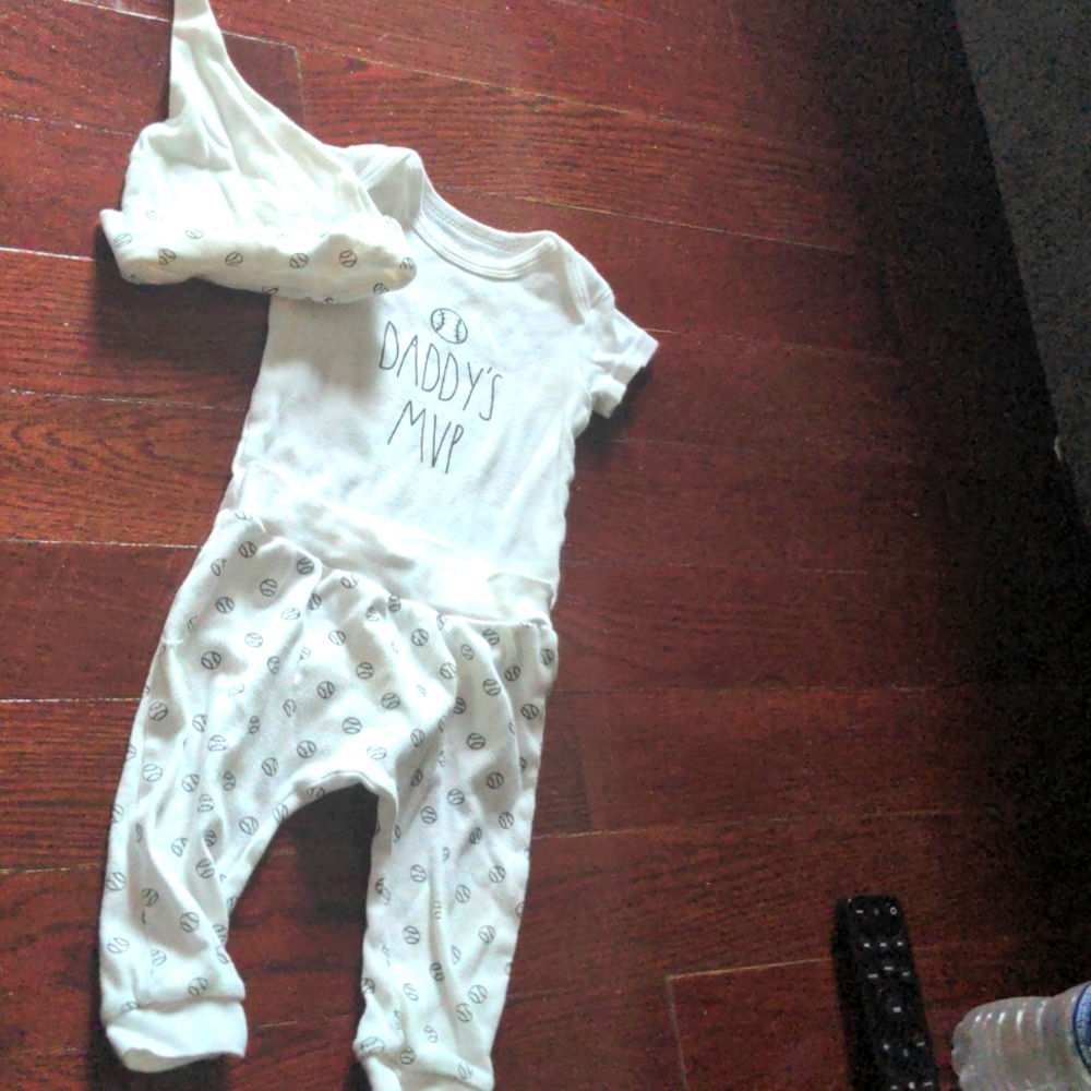 #1 dad onesie set